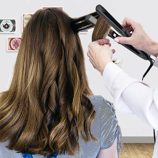 2 IN 1 Hair Curler and Straightener