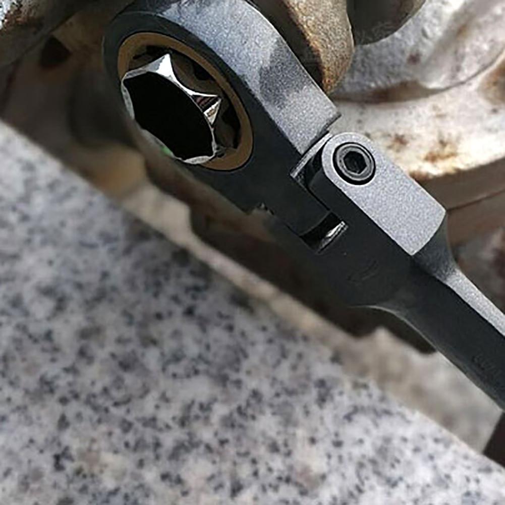 23PCS Multifunction Ratchet Wrench Spanner Set Flexible Head Ratchet Double Box