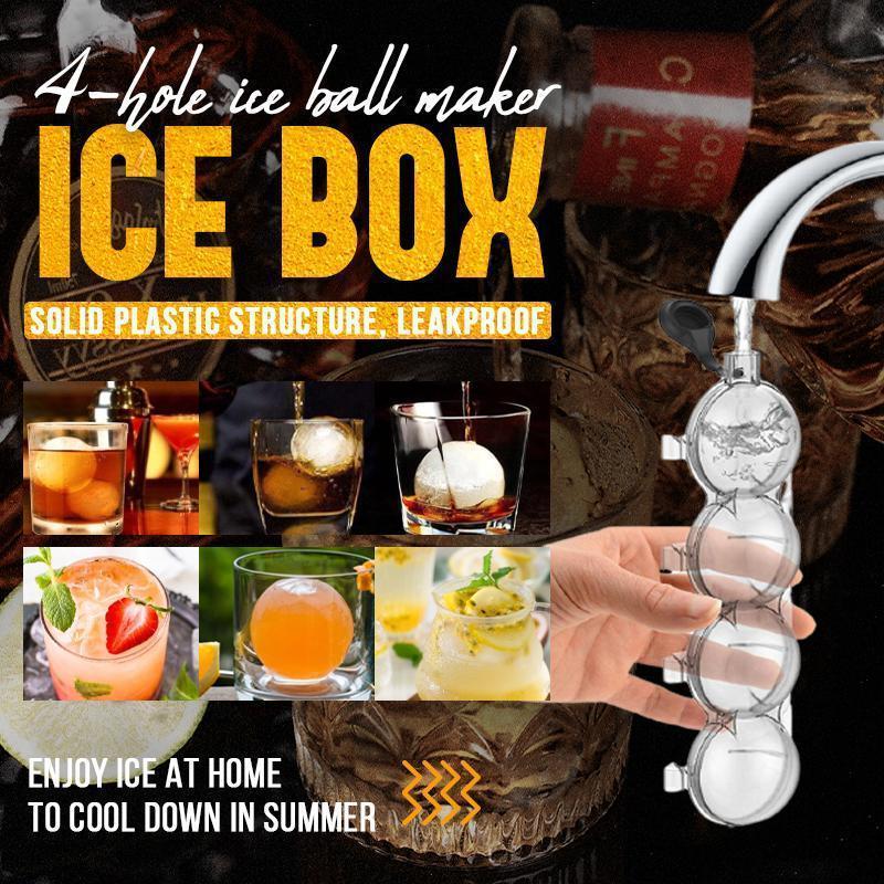 4-hole ice ball maker 4-hole ice box（Summer Essentials）