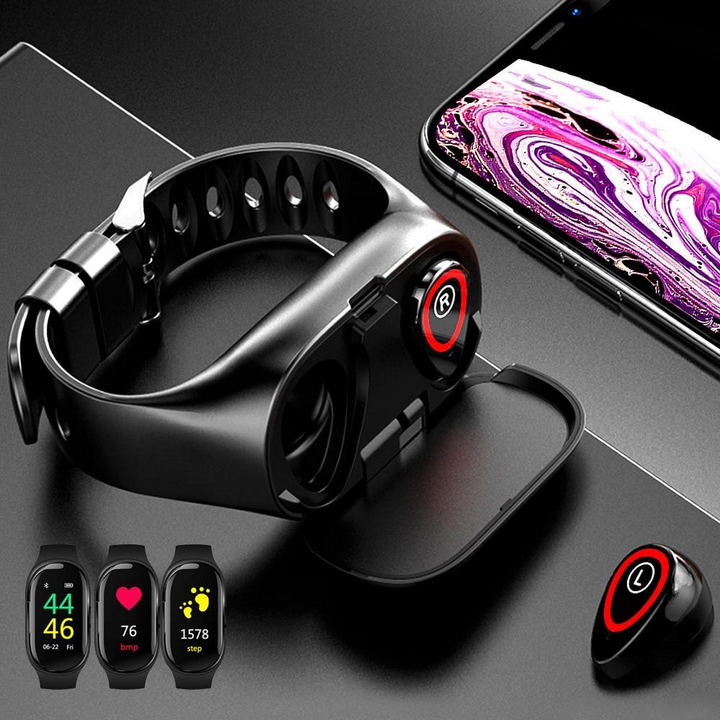 Smart Watch with Bluetooth Earphone