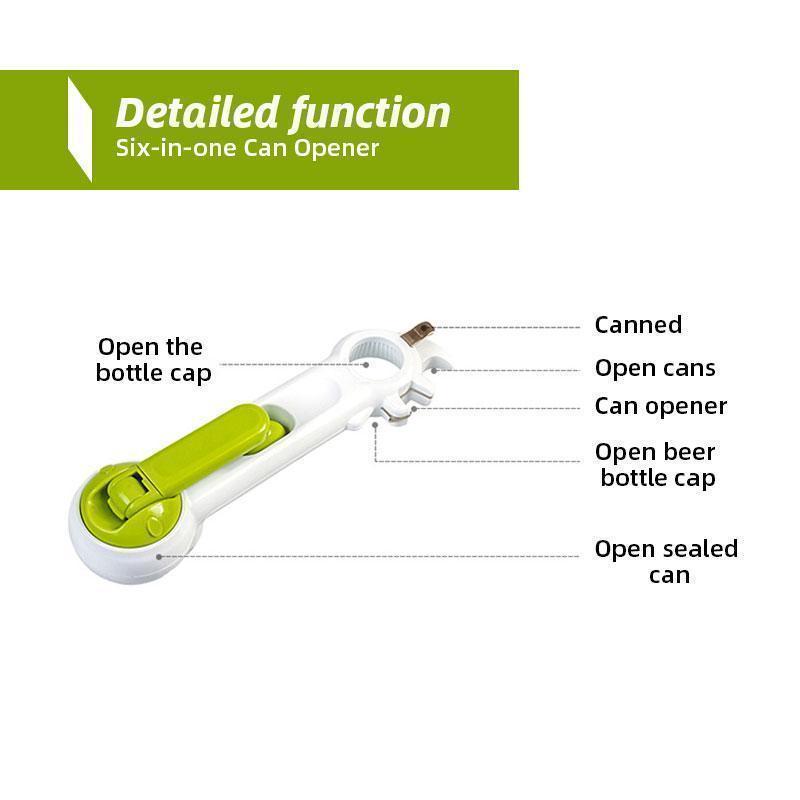 6 in 1 Can Opener