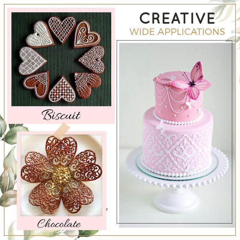 Cake Lace Decoration Stencil (Set of 10)