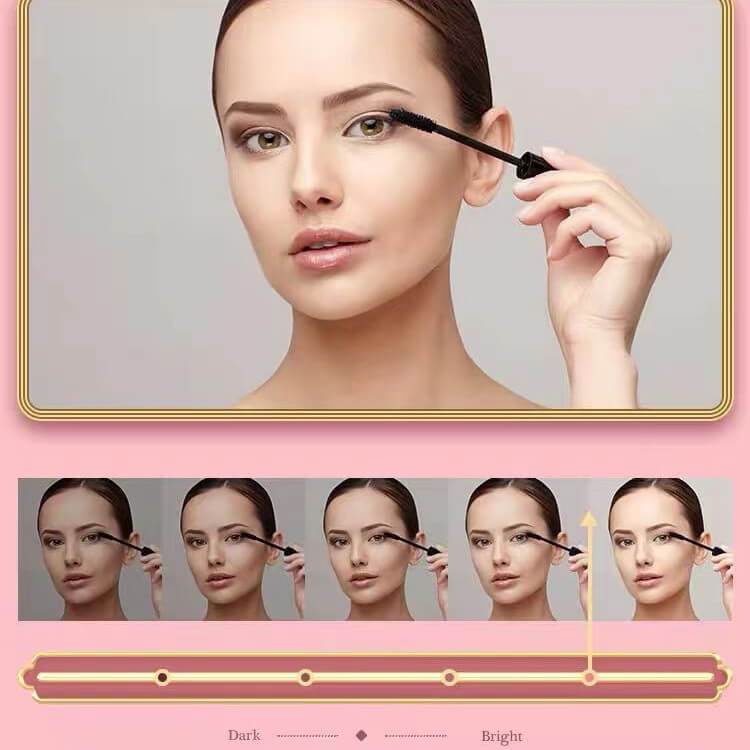 Cosmetics Storage Box With Light and Mirror