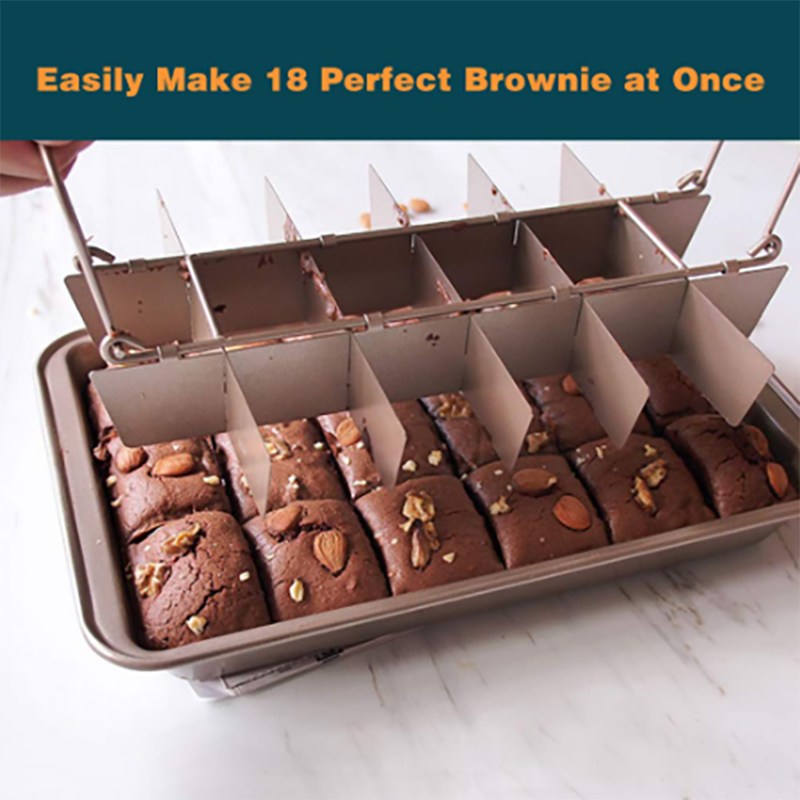 Brownie Copper Steel Nonstick Baking Pan