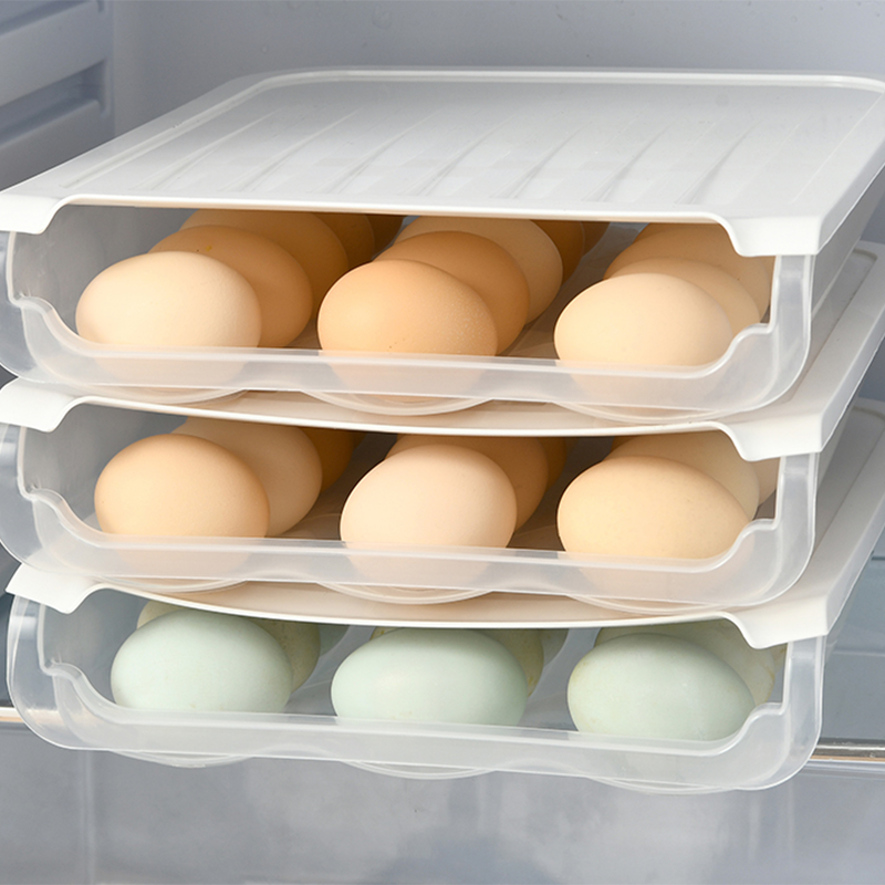 Auto Roll Egg Storage Box with Lid