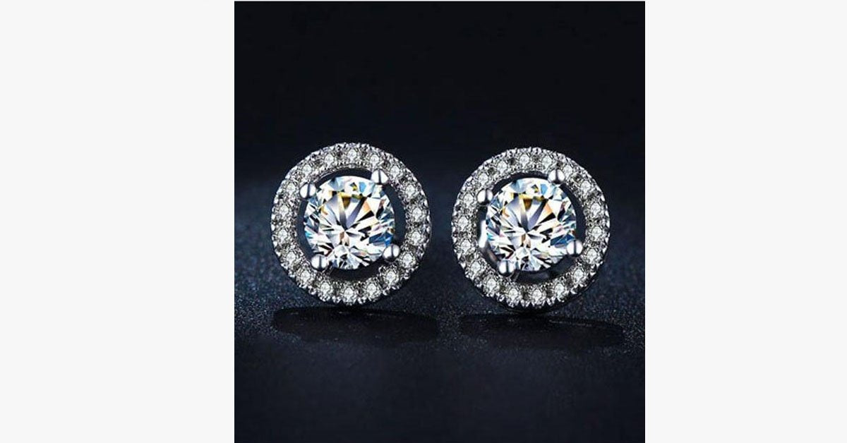 Cubic Stud Earring