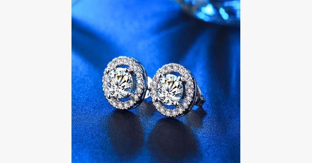 Cubic Stud Earring