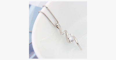 Crystal Bolt Necklace