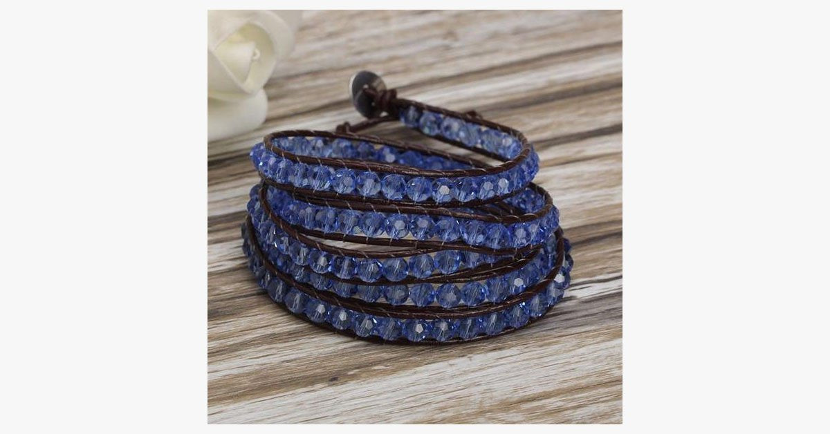 Blue Thunder Wrap Bracelet
