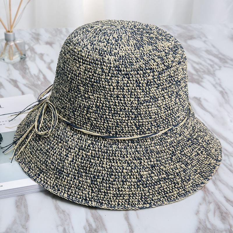 Crochet Big Edge Foldable Straw Hat
