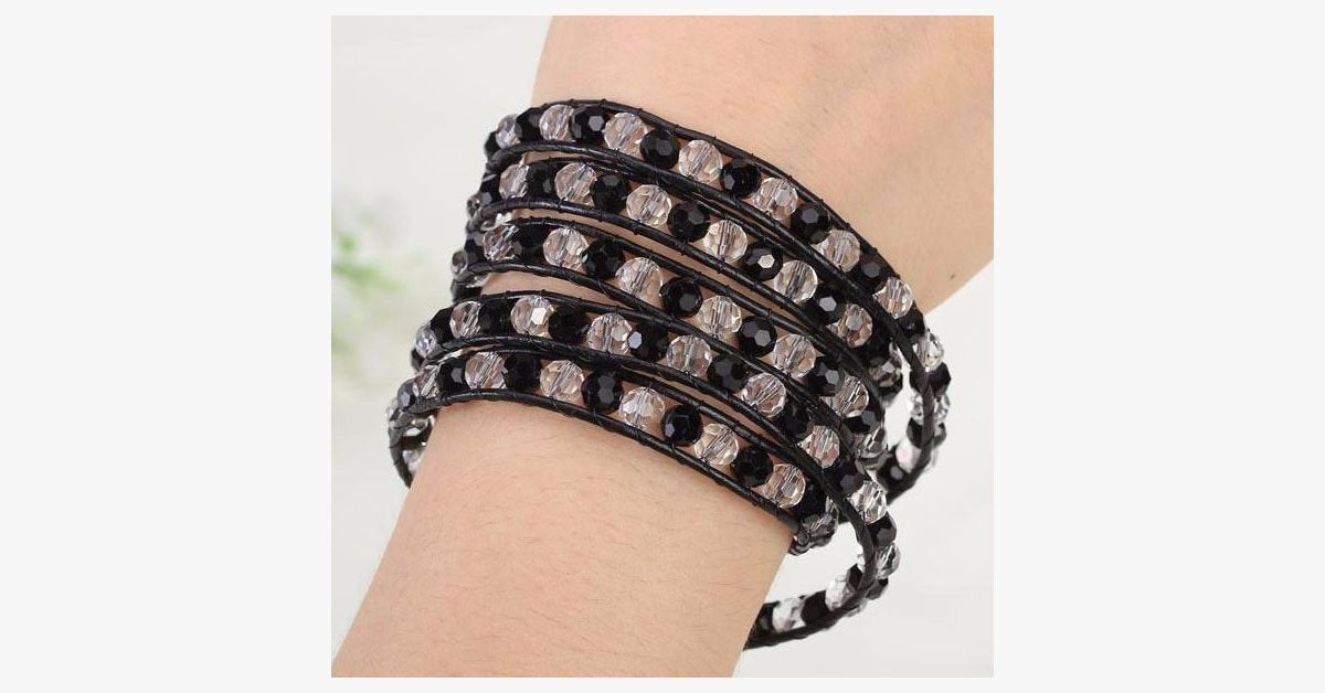 Chessboard Wrap Bracelet