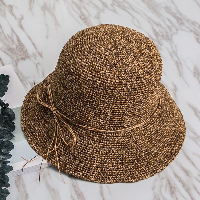 Crochet Big Edge Foldable Straw Hat