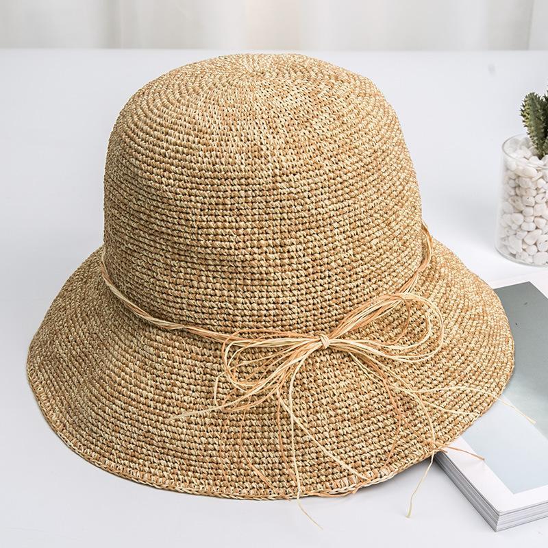 Crochet Big Edge Foldable Straw Hat