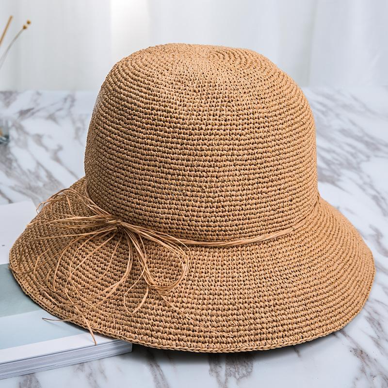 Crochet Big Edge Foldable Straw Hat