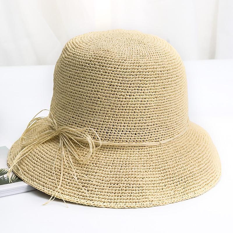 Crochet Big Edge Foldable Straw Hat