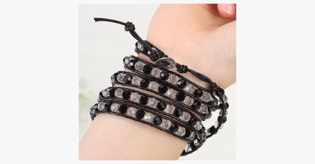 Chessboard Wrap Bracelet