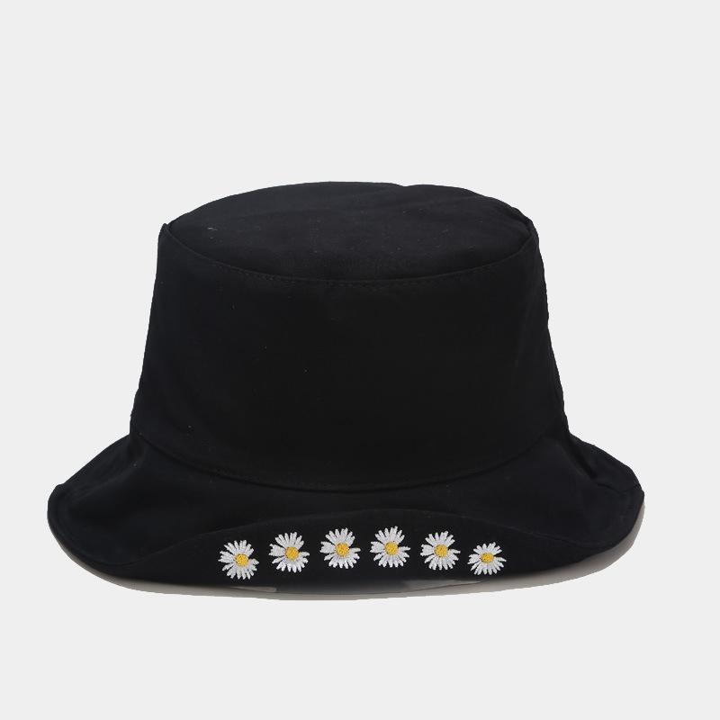 Daisy Double-Sided Fisherman Hat,Couple Sun Hat