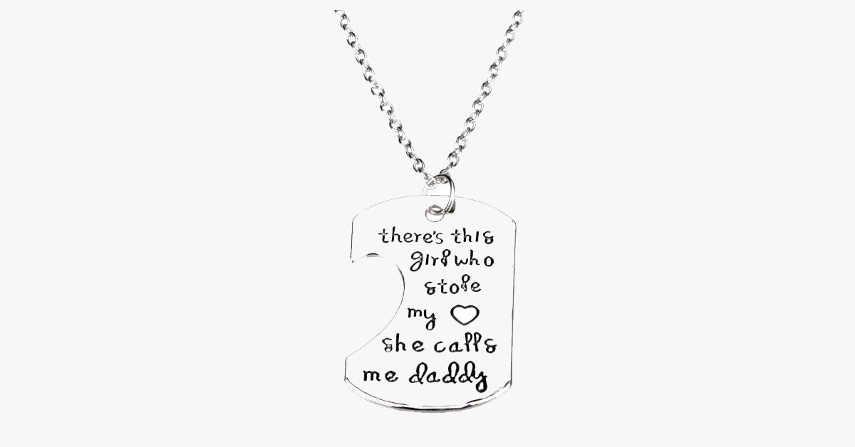 Daddy's Girl Mama's World Pendant Set