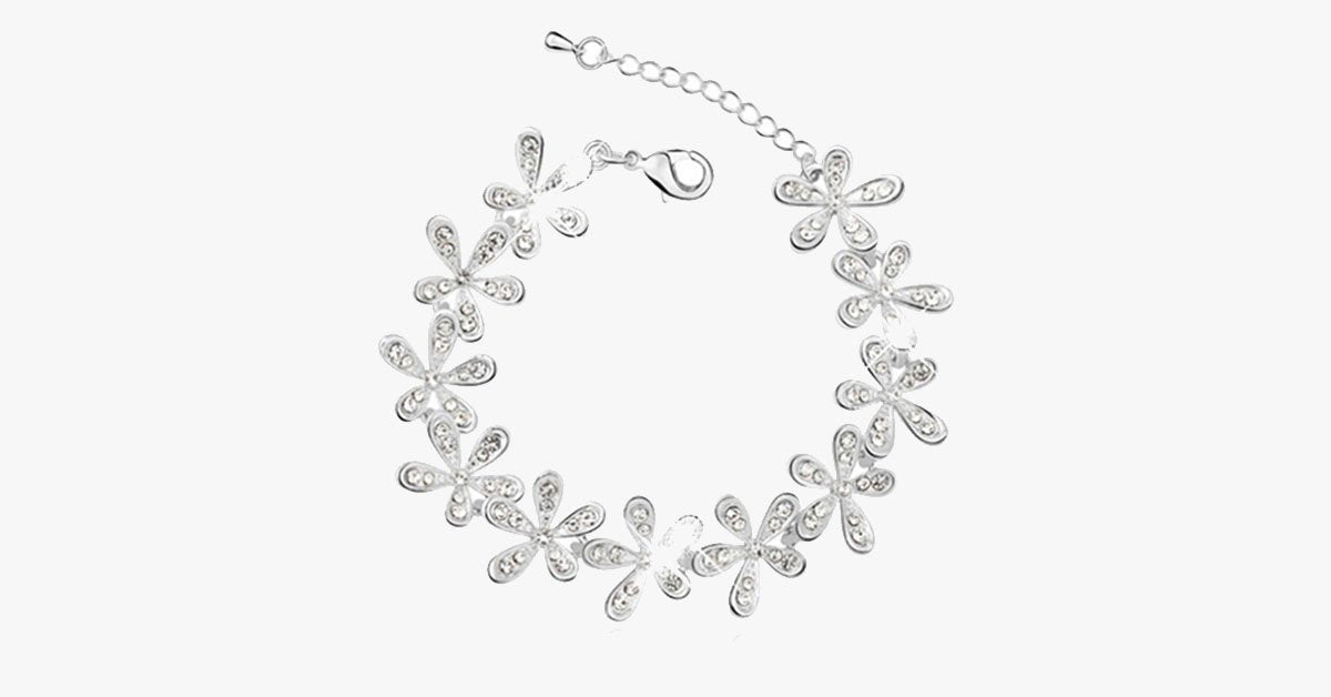 Crystal Daisy Bracelet