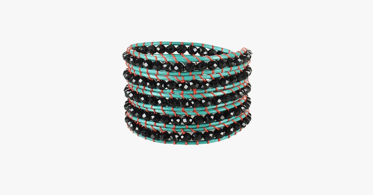 Dark Loch Ness Sea Wrap Bangle