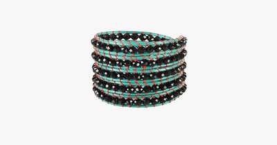 Dark Loch Ness Sea Wrap Bangle