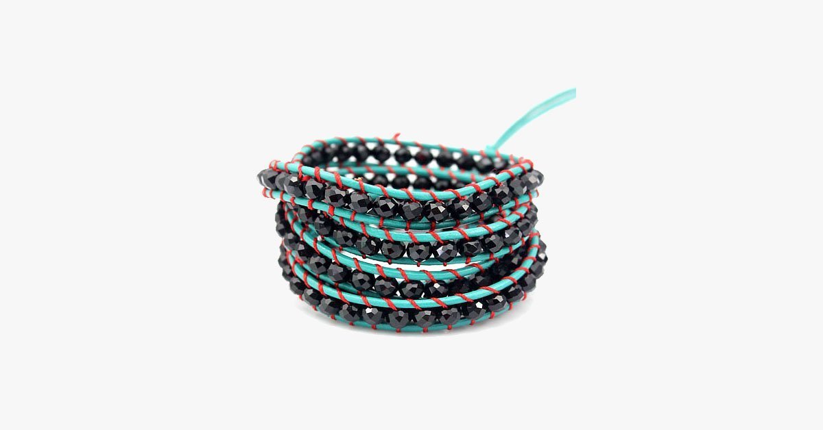 Dark Loch Ness Sea Wrap Bangle