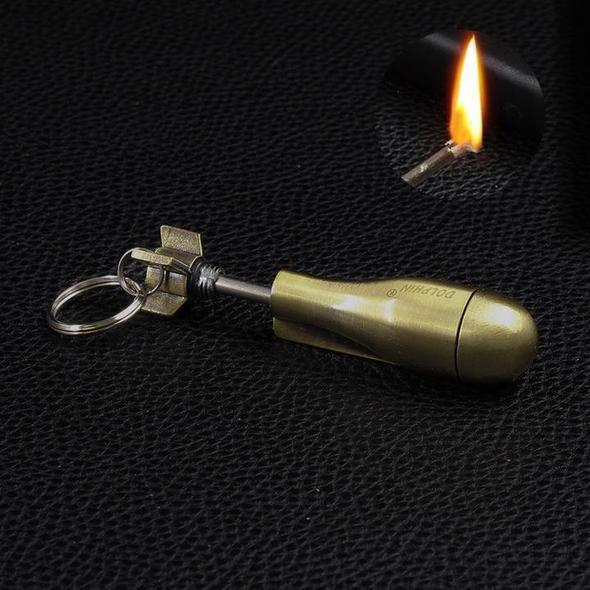 Flint Fire Starter Keychain