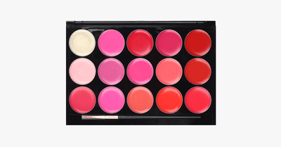 Glossy Lips Palette with 15 Stunning Shades- Gives a Luscious Look to Your Pout!