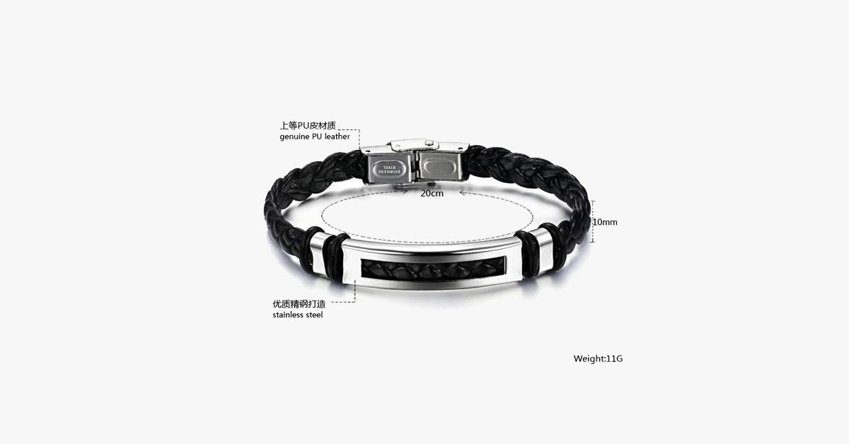 Bold Rope Stainless Steel Men's Bracelet