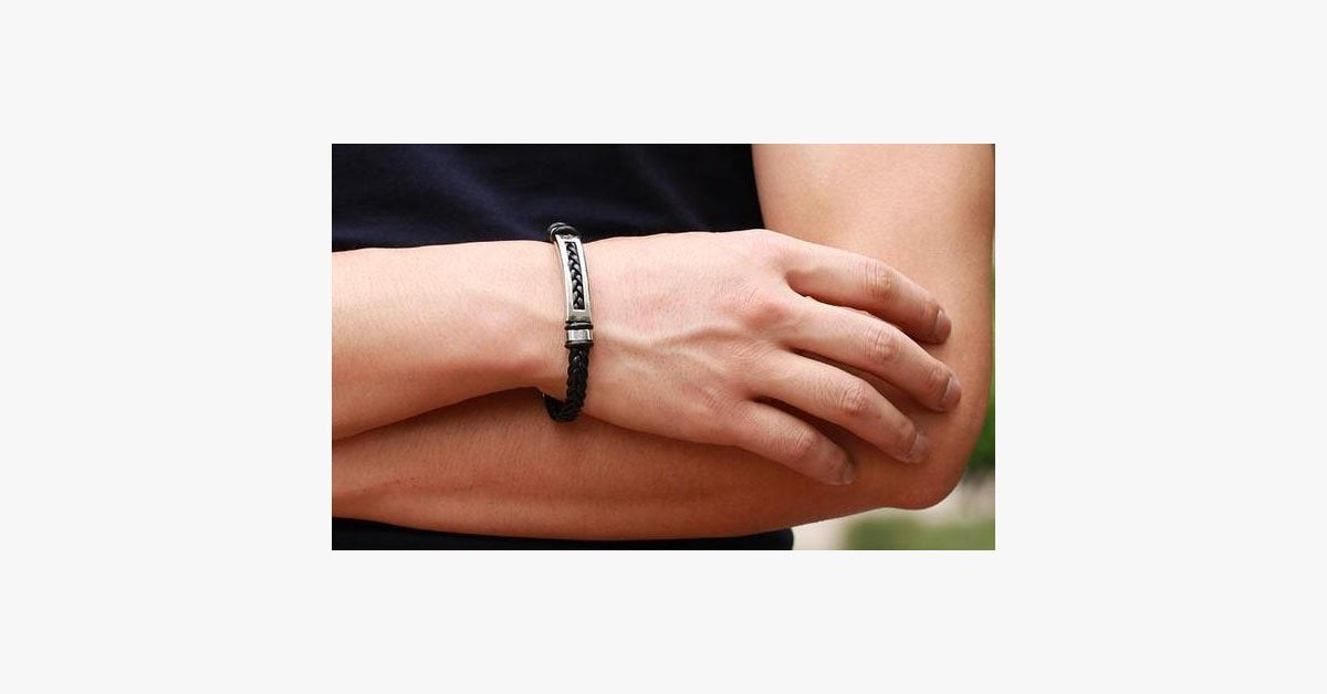 Bold Rope Stainless Steel Men's Bracelet