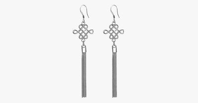 Classic Silver Tassel Earrings