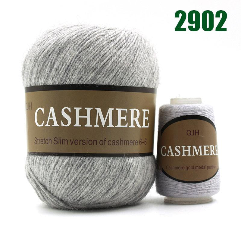 100% Mongolian Cashmere Hand-Knitted Yarn