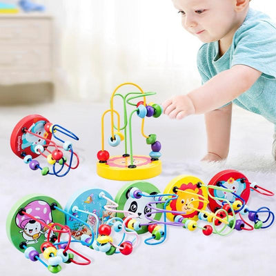 Animal Bead Maze Wooden Toy Learn From Home