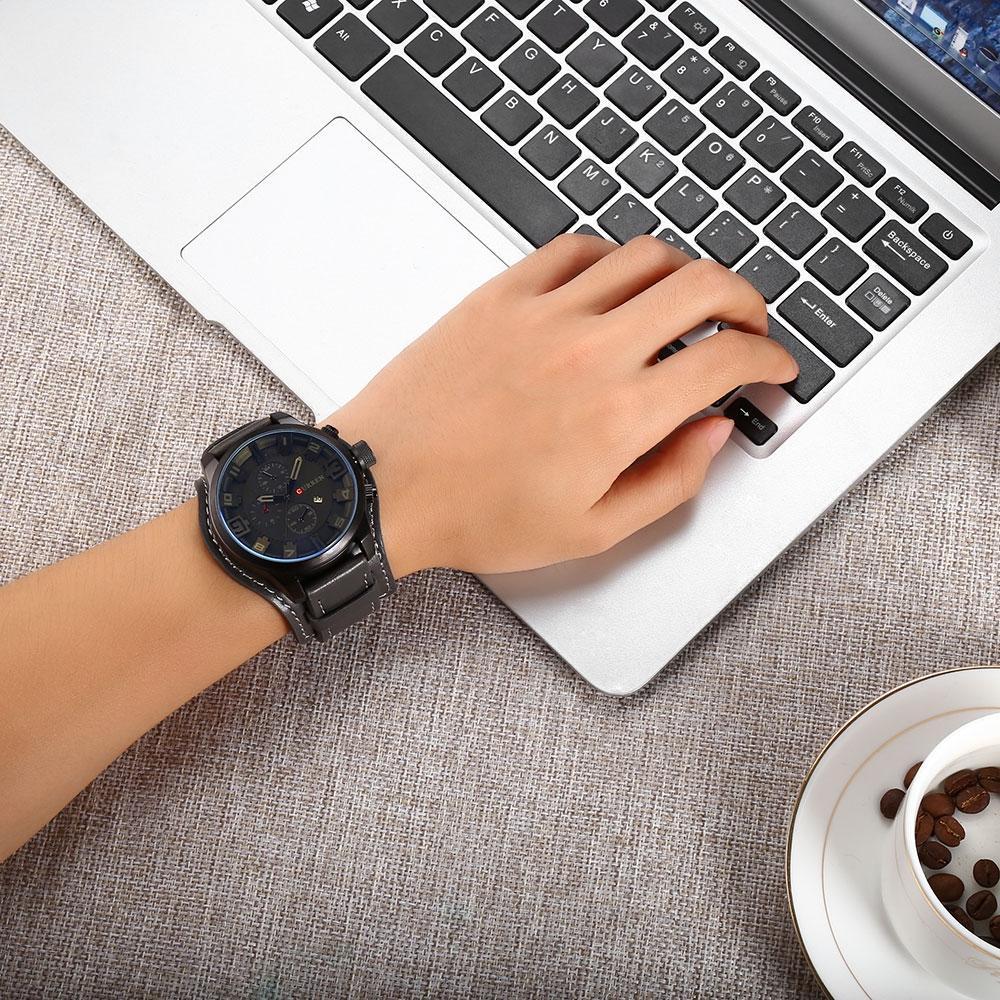 Casual Decorative Sub-dial Male Quartz Watch