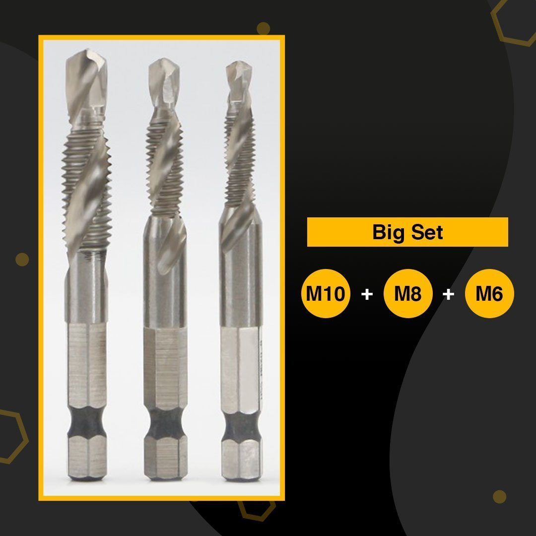 6pcs Thread Tap Drill Bits Set
