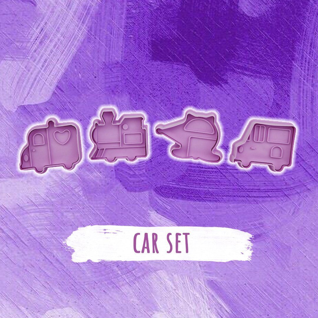 4pcs Stamp Biscuit Mold
