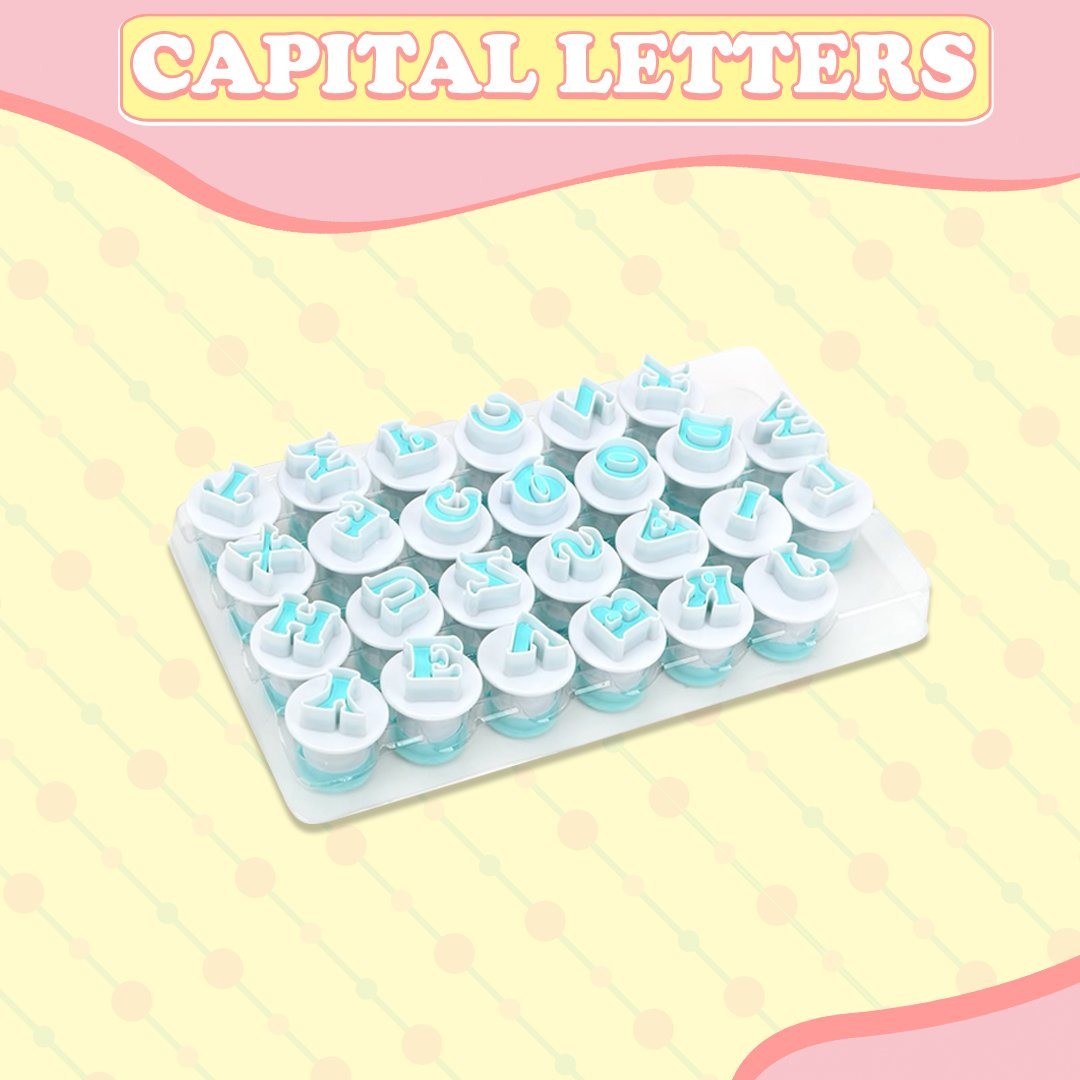 Alphabet Fondant Plunger Cutter