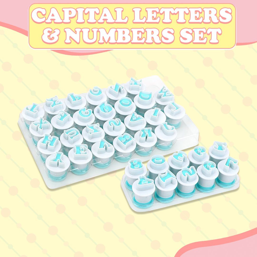 Alphabet Fondant Plunger Cutter