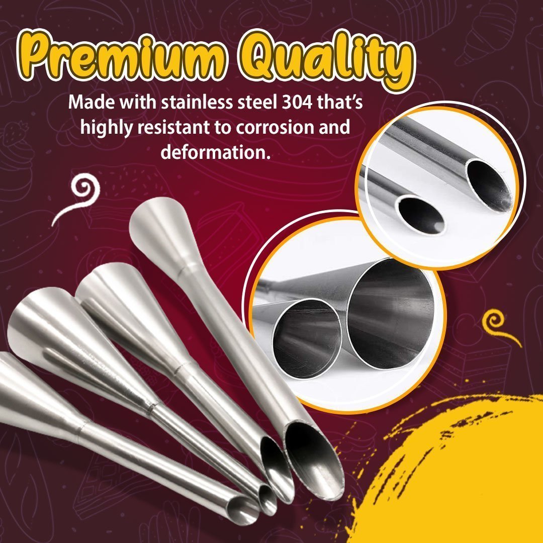 Cream Piping Tip Nozzles Kit