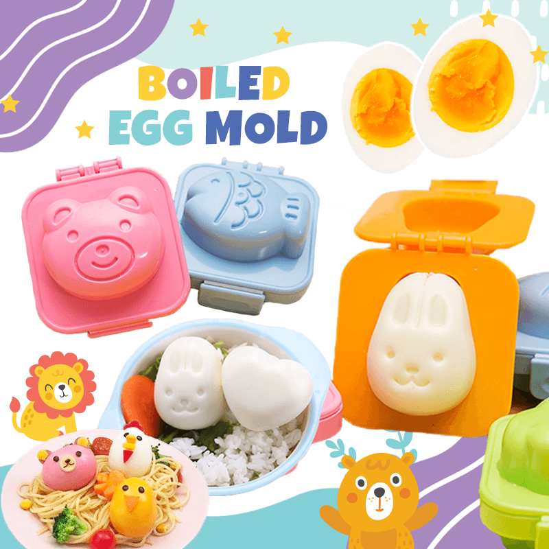 Animal Boiled Egg Mold (3 pc)