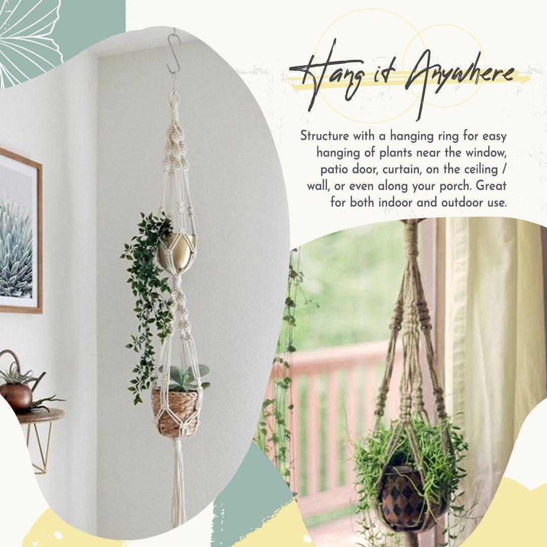 Boho Styled Macrame Plant Hangers