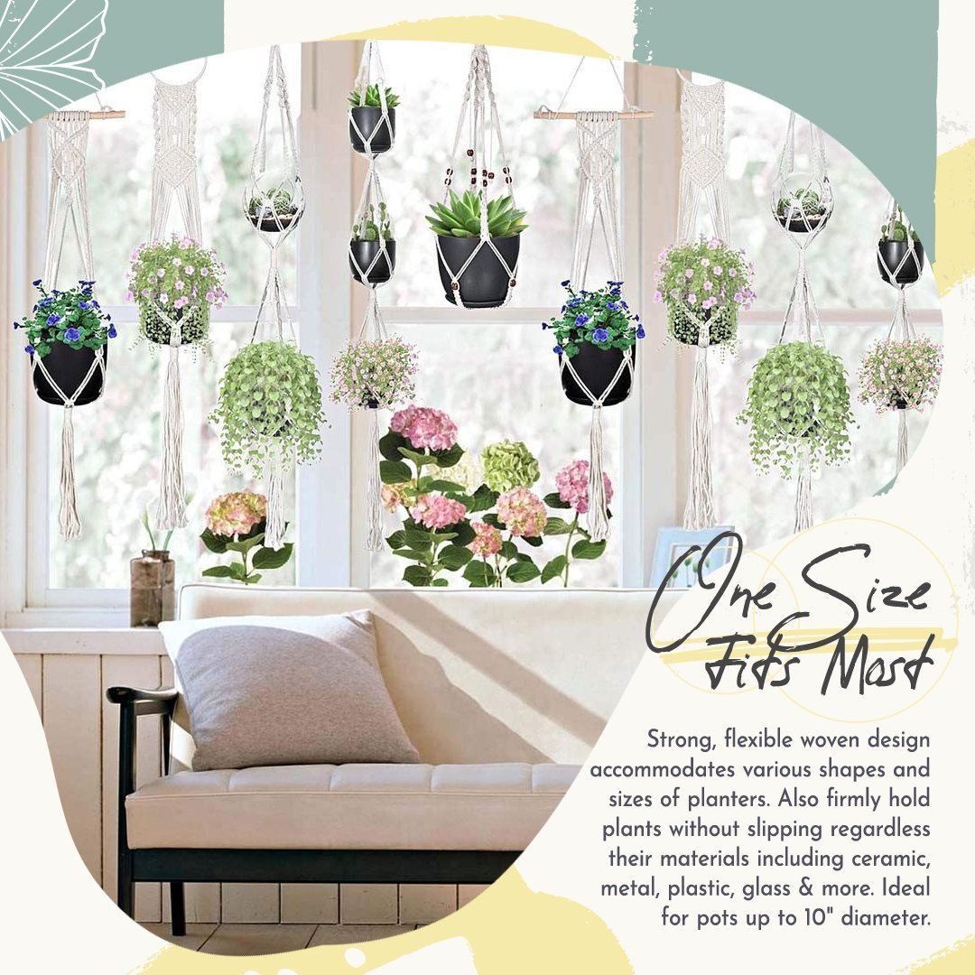 Boho Styled Macrame Plant Hangers