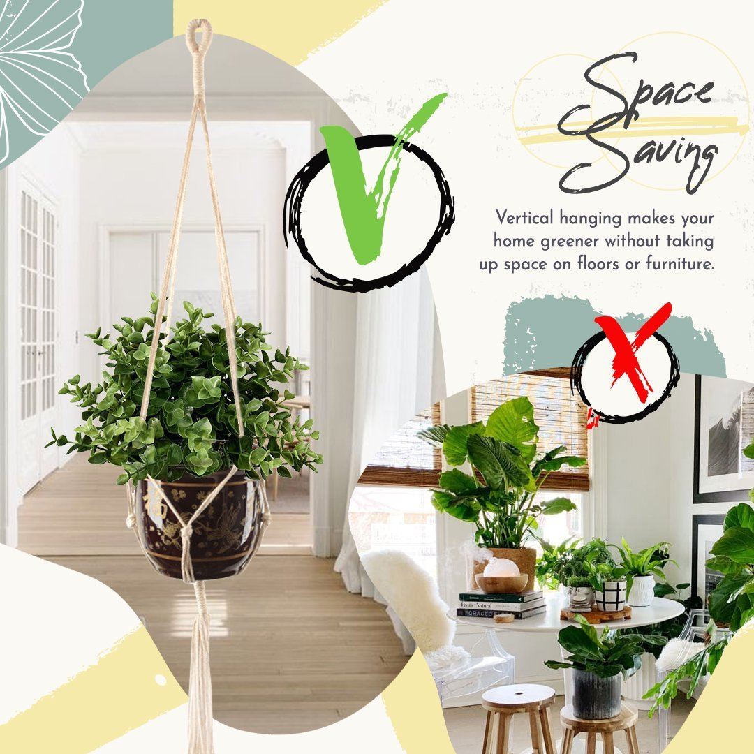 Boho Styled Macrame Plant Hangers