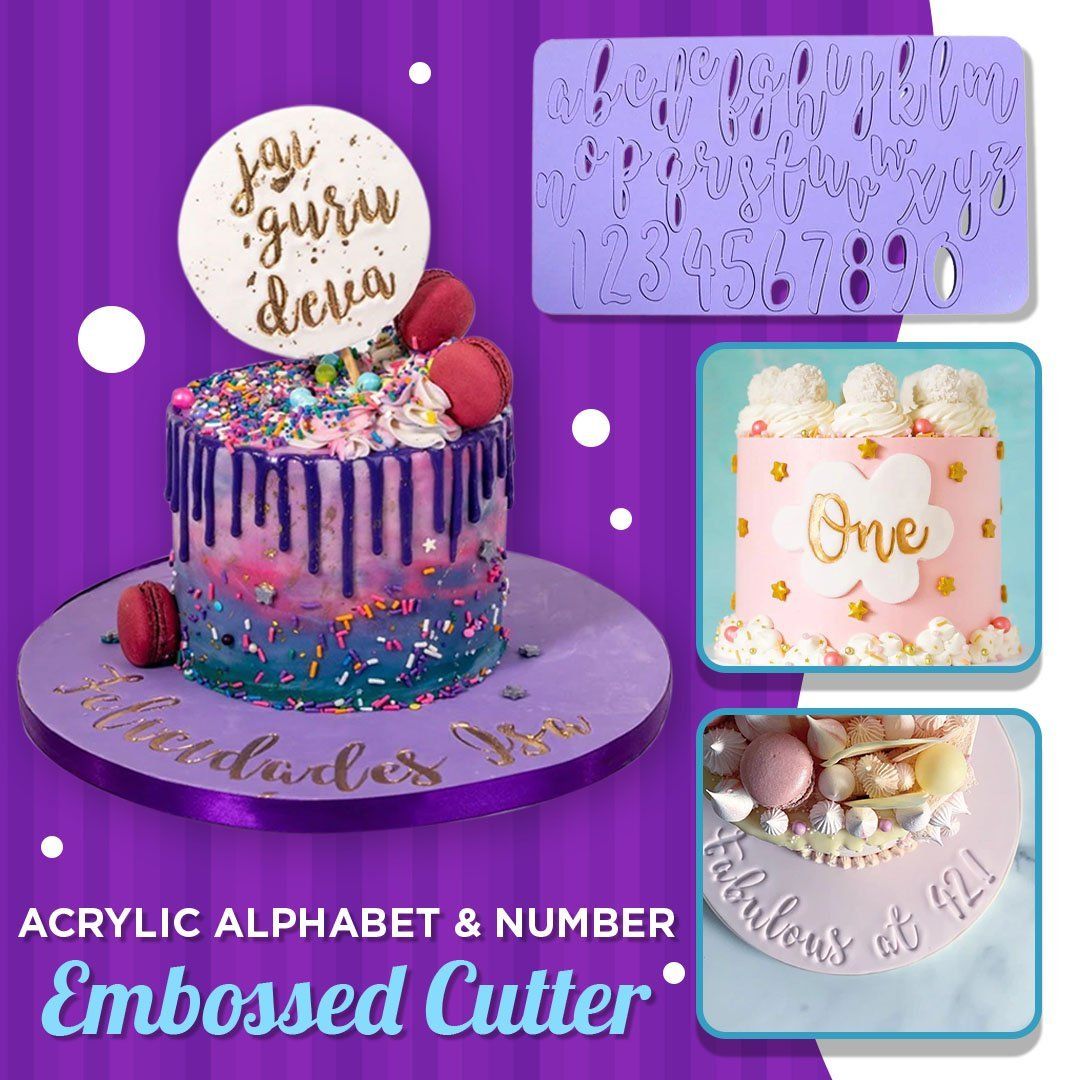 Acrylic Alphabet & Number Embossed Cutter