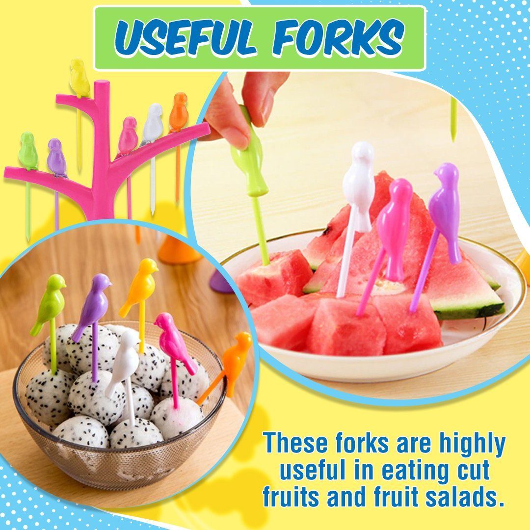 Birdie Fruit Fork Set