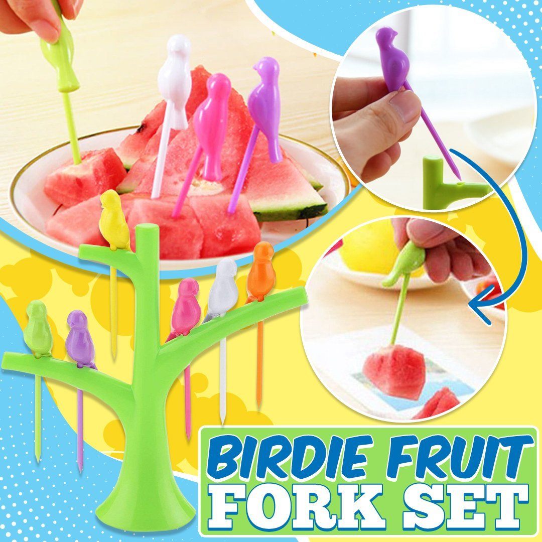 Birdie Fruit Fork Set