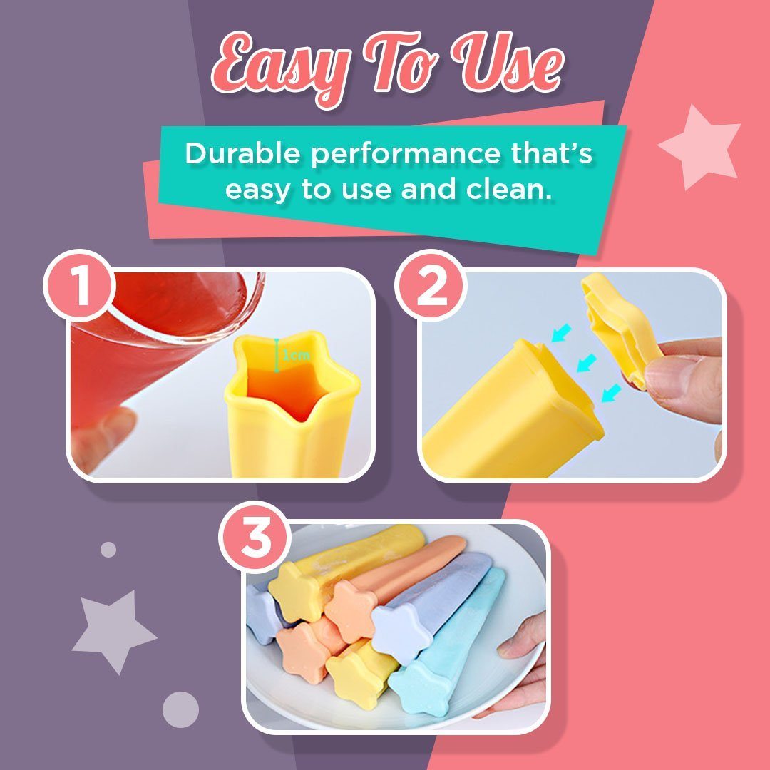 4pcs Set Silicone Popsicle Mould