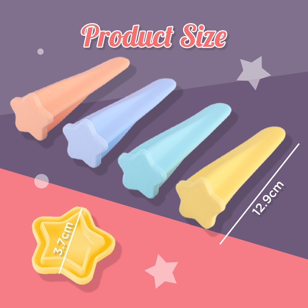 4pcs Set Silicone Popsicle Mould