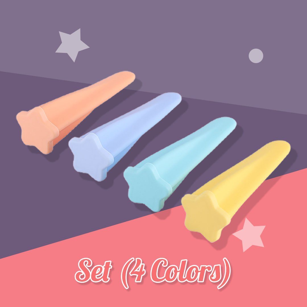 4pcs Set Silicone Popsicle Mould