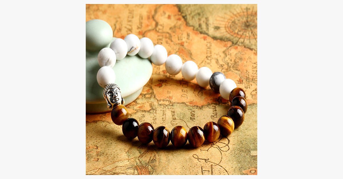 Buddha Lava Stone Unisex Bracelet